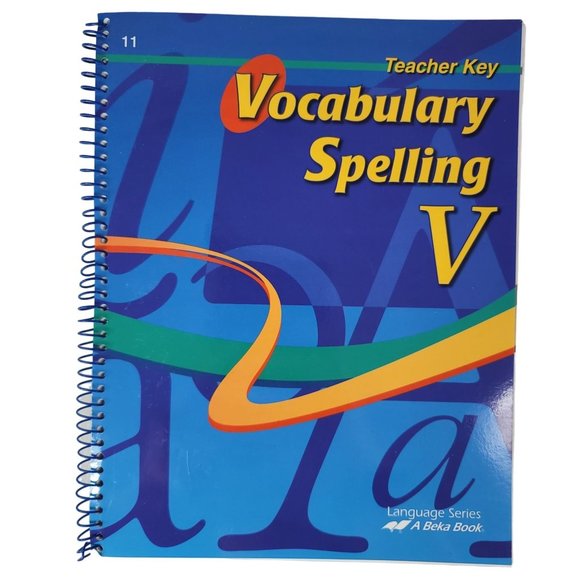 A Beka Other - 2/$15 ABeka Teacher Vocabulary Spelling V Language Series Homeschool Grade 11